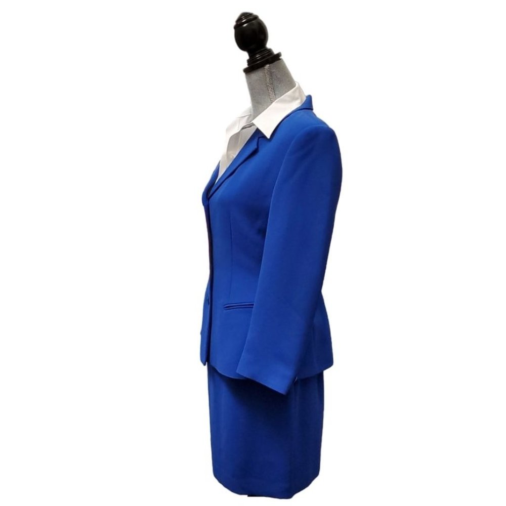 Petite Sophisticate Vintage Single-Breasted Blazer | NWT | 10P | Royal Blue - Picture 8 of 13